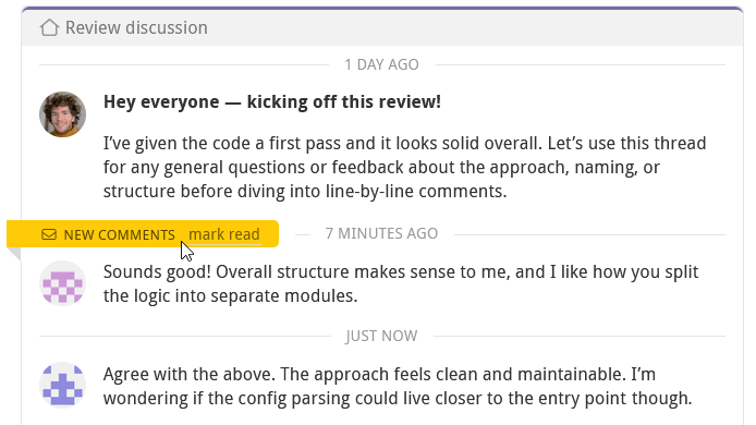 reviewable mark read