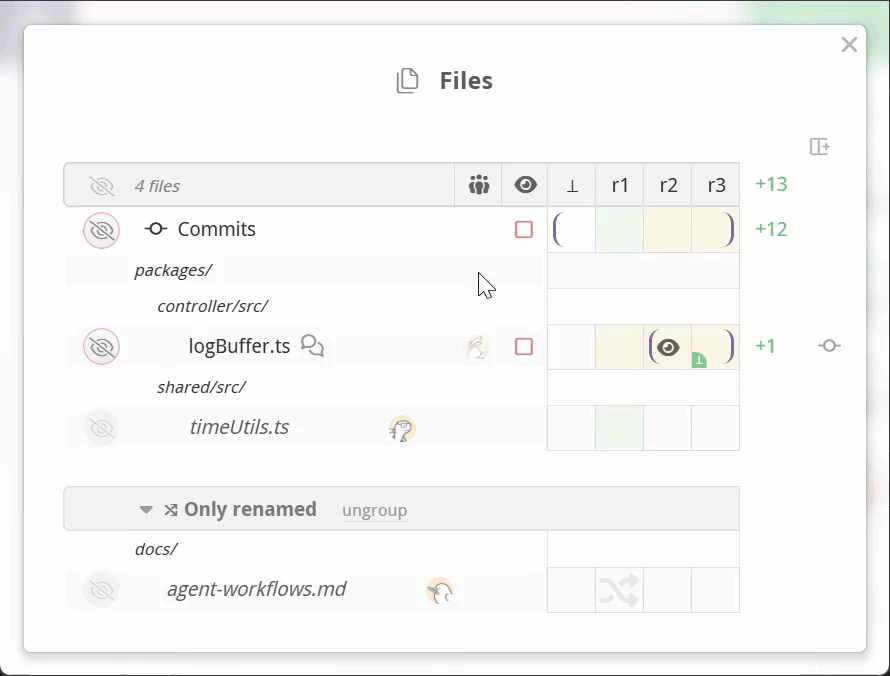 reviewable file state review chip
