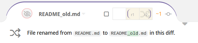 reviewable file diff rename message