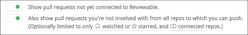 reviewable reviews list toggles