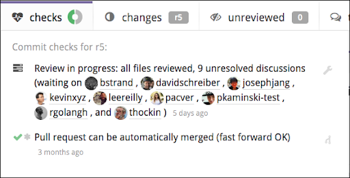 reviewable checks